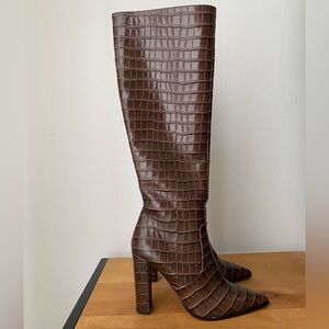 Tony Bianco Lucille Boot in Choc Croc